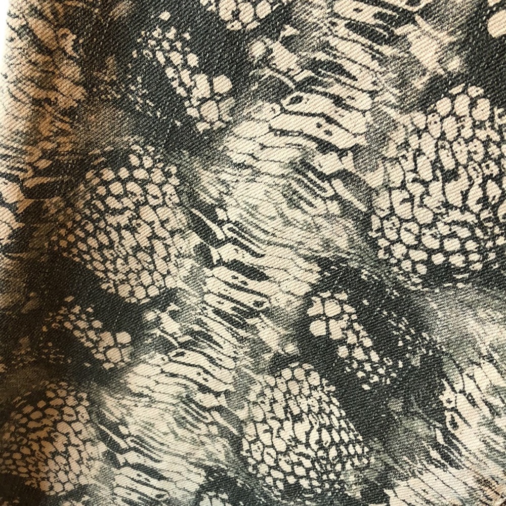 Cabi Snake Skin Print Jeans Sz4 View 5